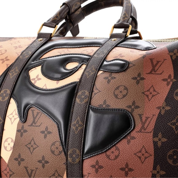 LOUIS VUITTON X KIDSUPER KEEPALL 55 NEW - Picture 4 of 5